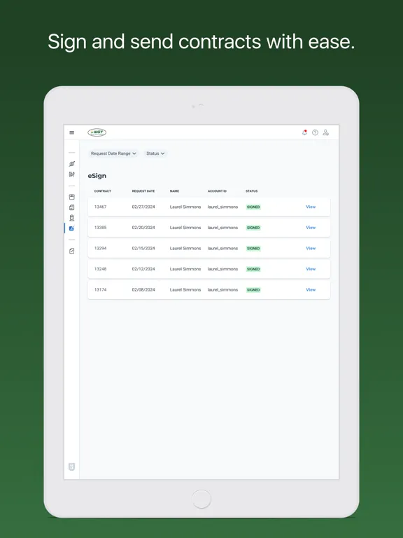 Walsh Grain Terminal iPad  Screenshots