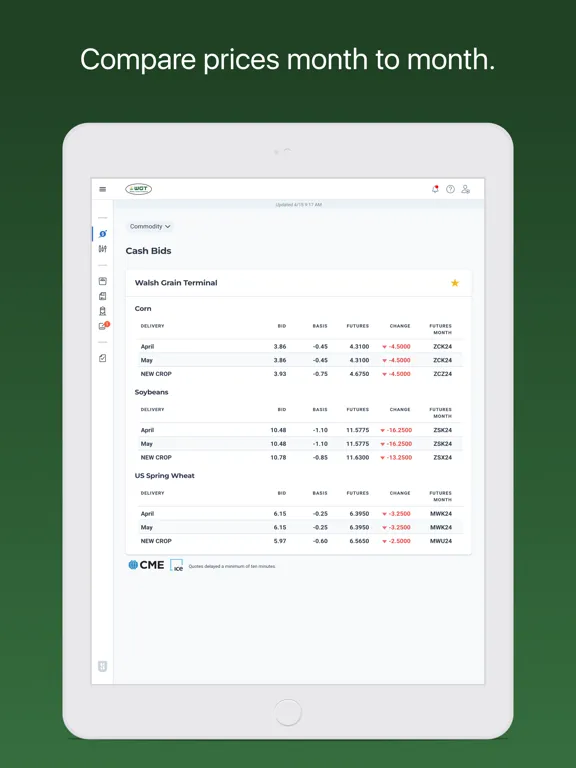 Walsh Grain Terminal iPad  Screenshots