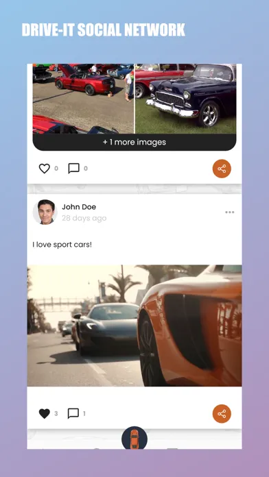 Скриншоты Drive-It Social Network