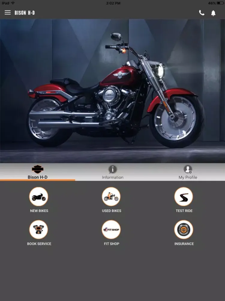 Capturas de pantalla de Bison Harley-Davidson iPad 