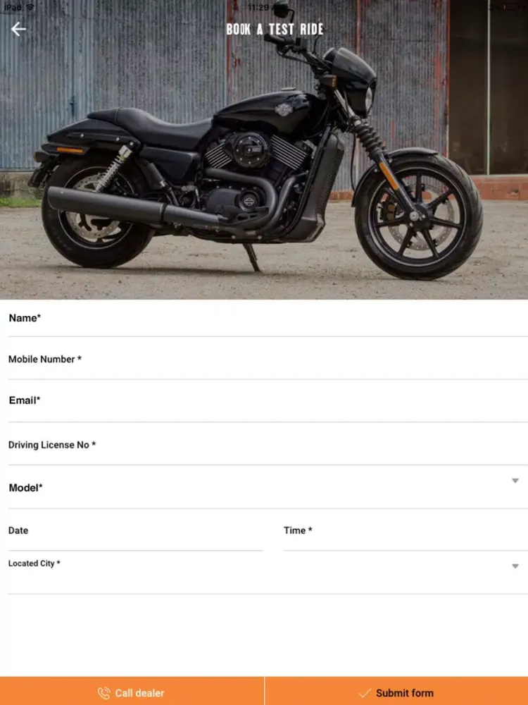 Capturas de pantalla de Bison Harley-Davidson iPad 