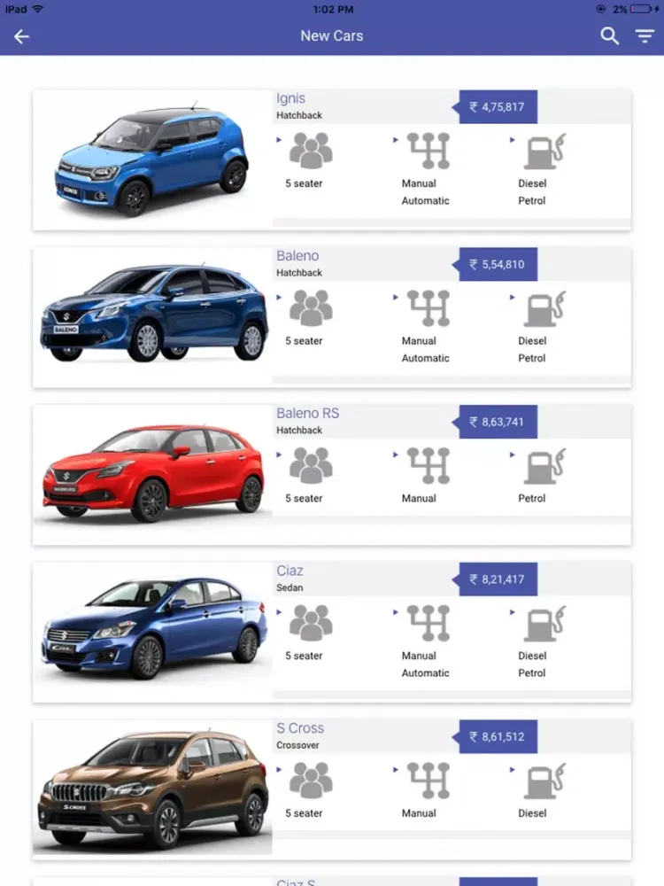Kapico Maruti iPad  स्क्रीनशॉट