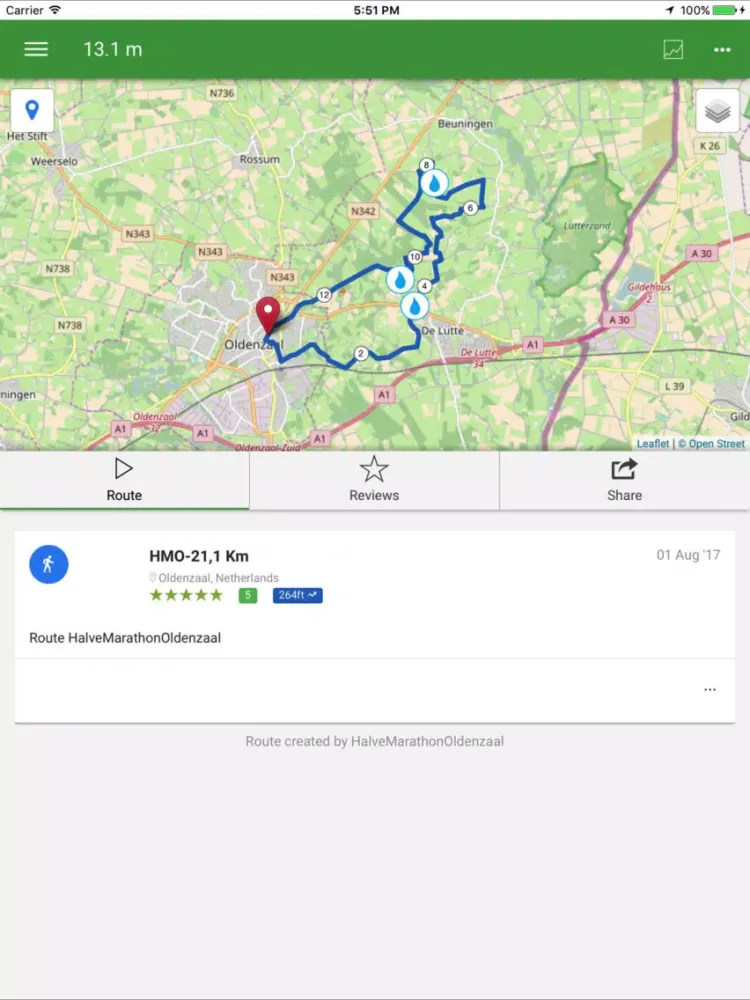 Capturas de tela do MyRoutes Route Planner iPad 
