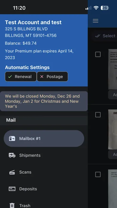 Capturas de pantalla de MyRVMail