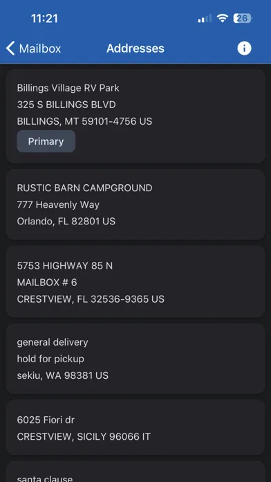 Capturas de pantalla de MyRVMail