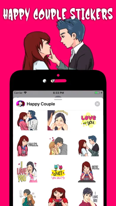 صور Happy Couple Sticker