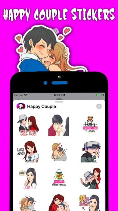صور Happy Couple Sticker