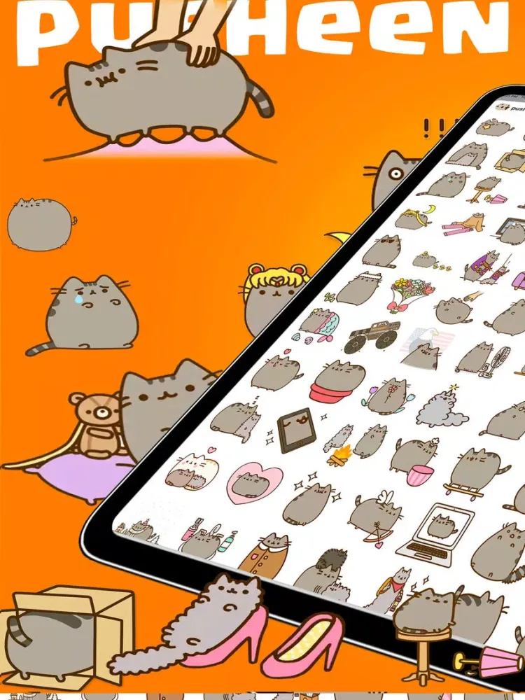 Zrzuty ekranu Stretched Pucheen Stickers iPad 