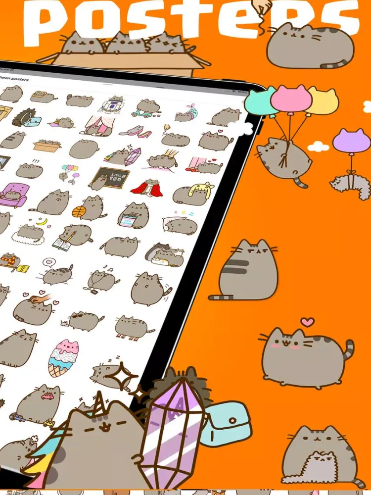 Zrzuty ekranu Stretched Pucheen Stickers iPad 
