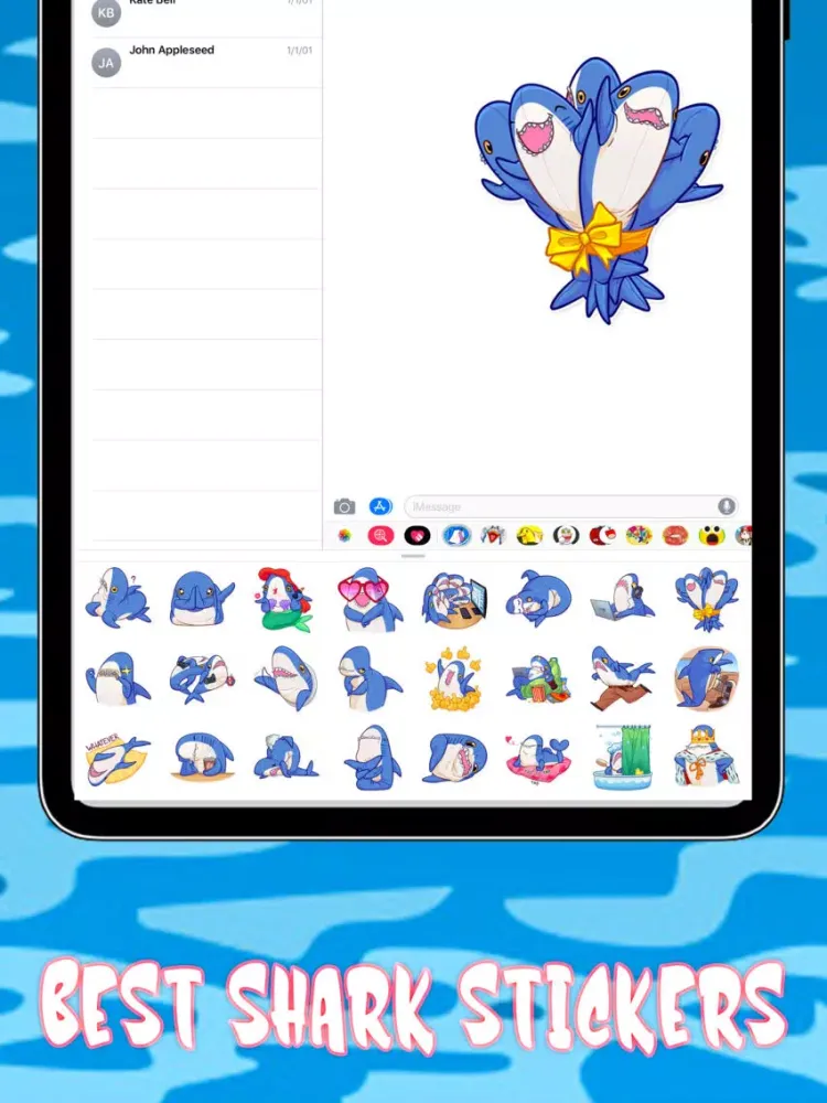 Screenshot di Hungry Shark Stickers iPad 
