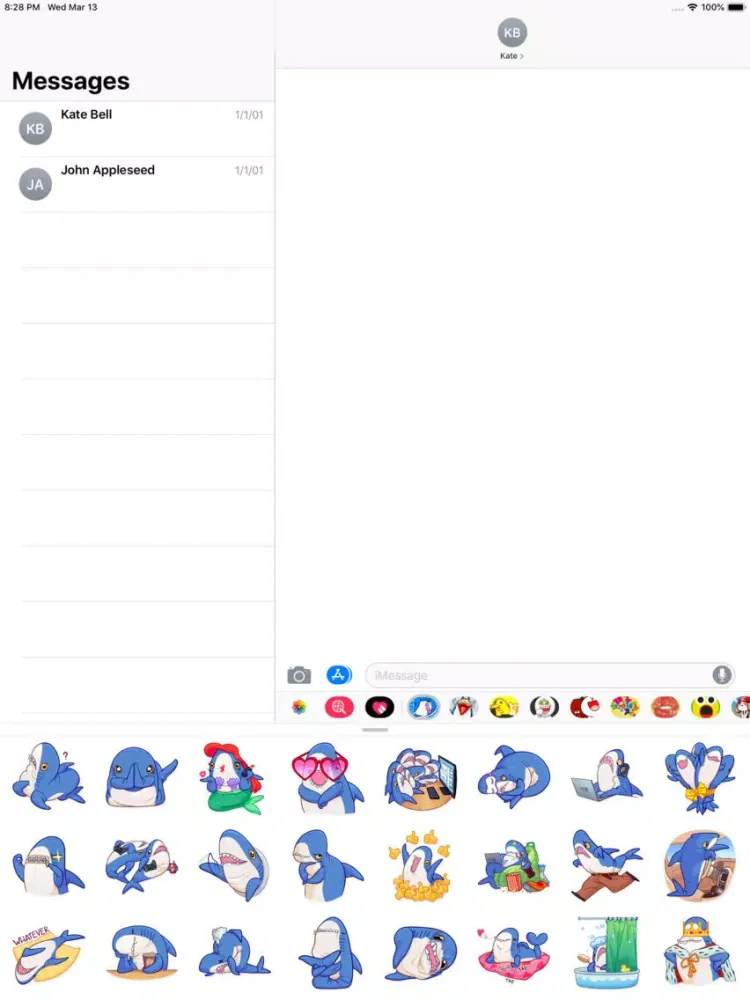Screenshot di Hungry Shark Stickers iPad 