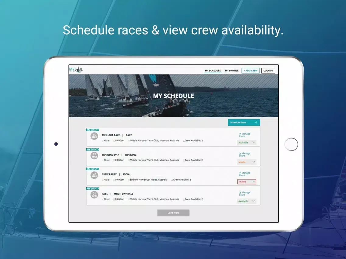 MySail iPad 應用截圖