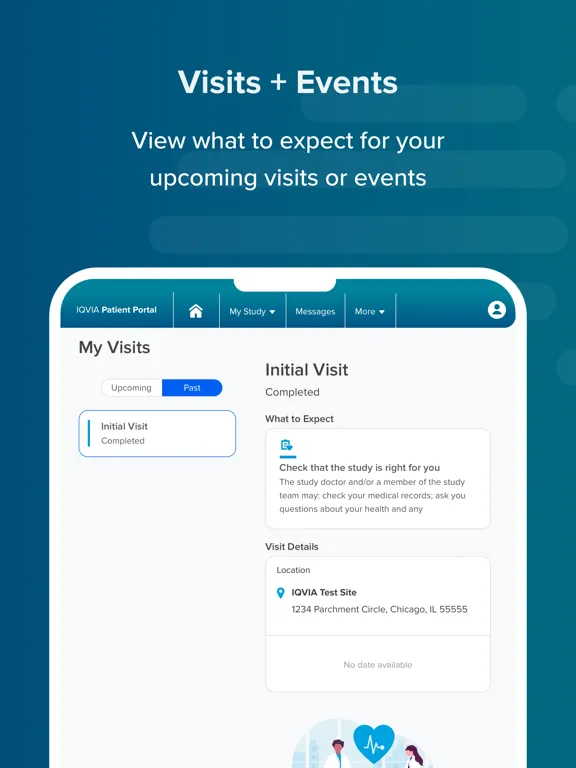 Скриншоты IQVIA Patient Portal iPad 