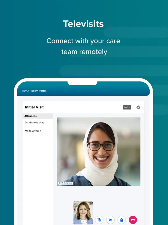 Скриншоты IQVIA Patient Portal iPad 