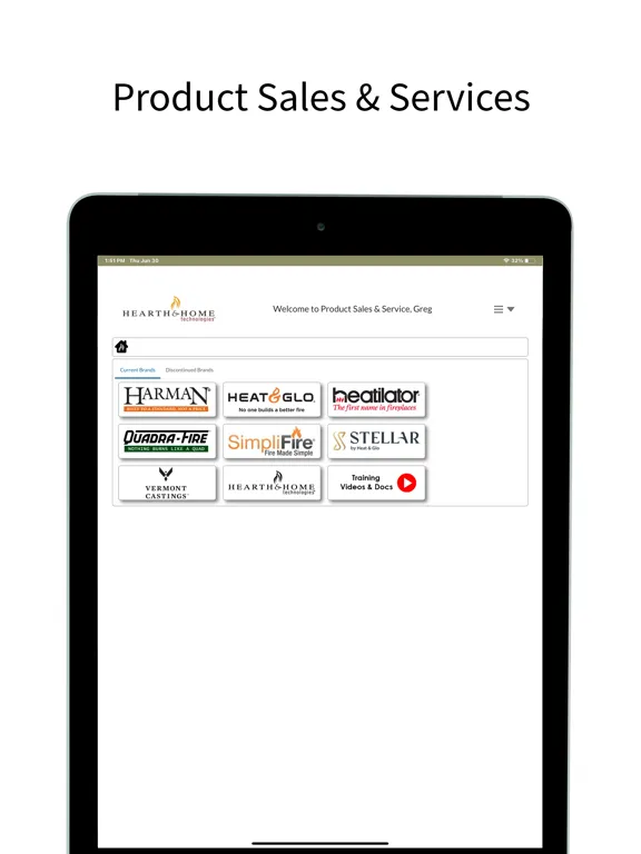 Ảnh chụp màn hình của myhht Hearth Expert App iPad 