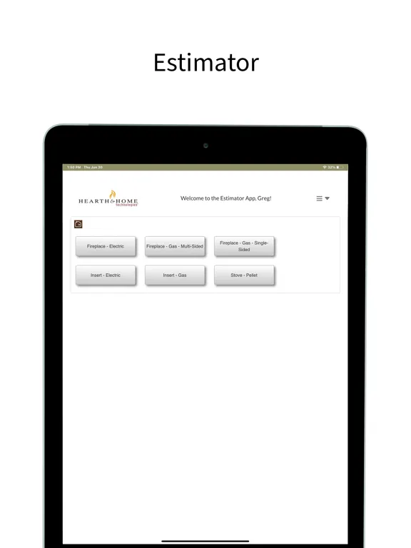 Ảnh chụp màn hình của myhht Hearth Expert App iPad 