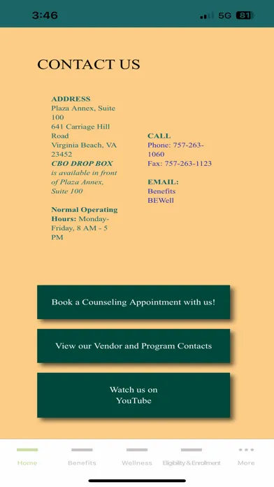 VB Benefits 스크린샷