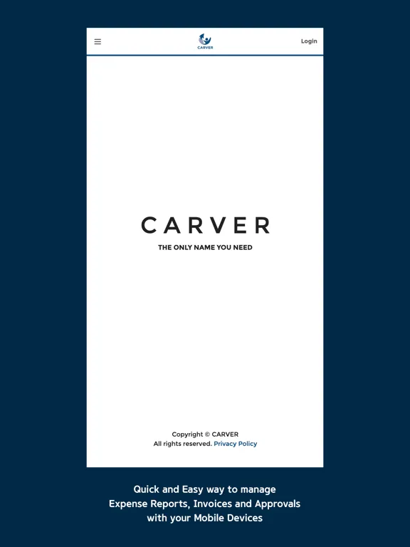 Carver Partner Portal iPad স্ক্রিনশট