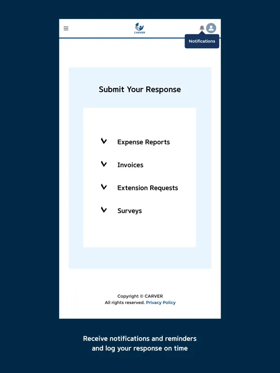 Carver Partner Portal iPad স্ক্রিনশট
