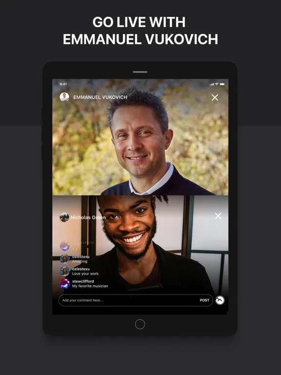 Emmanuel Vukovich Official App iPad  Screenshots