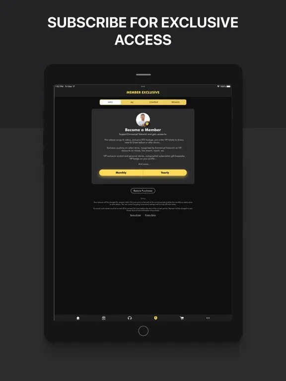 Emmanuel Vukovich Official App iPad  Screenshots