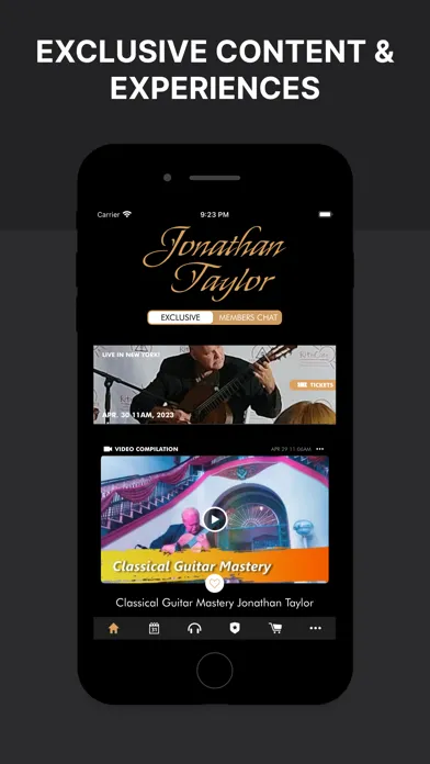 Captures d'écran de Jonathan Taylor - Official App