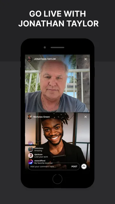 Captures d'écran de Jonathan Taylor - Official App