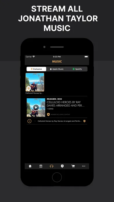 Captures d'écran de Jonathan Taylor - Official App