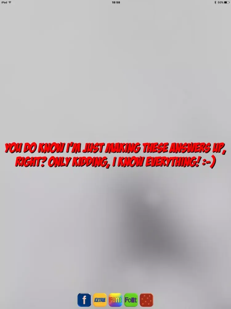 AllYourAnswers iPad Screenshots