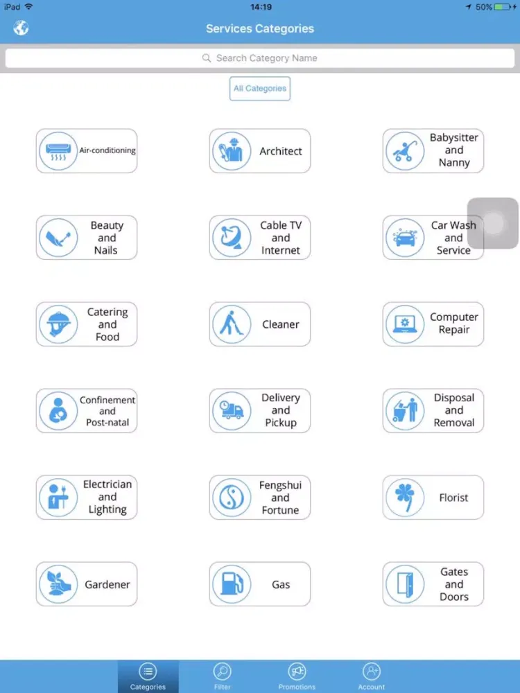 Скриншоты Home Services Global Classified Ads (myServices) iPad 