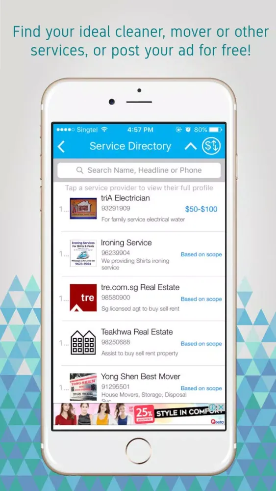 Скриншоты Home Services Global Classified Ads (myServices)