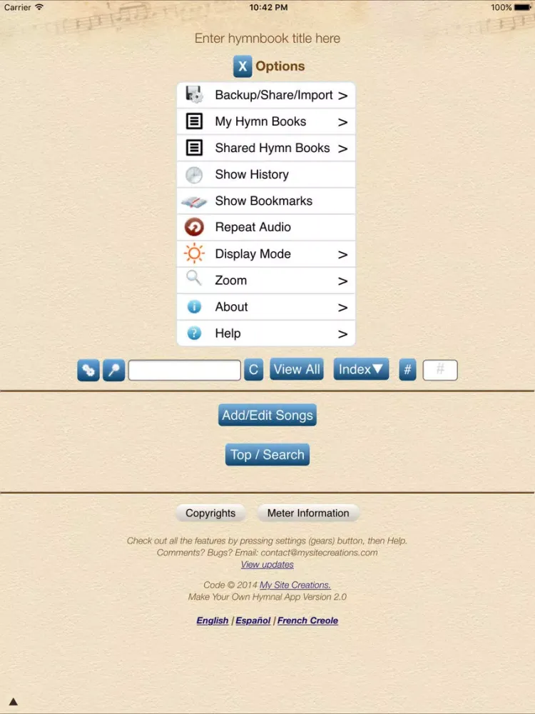 Make Your Own Hymnal iPad  Ekran Görüntüleri