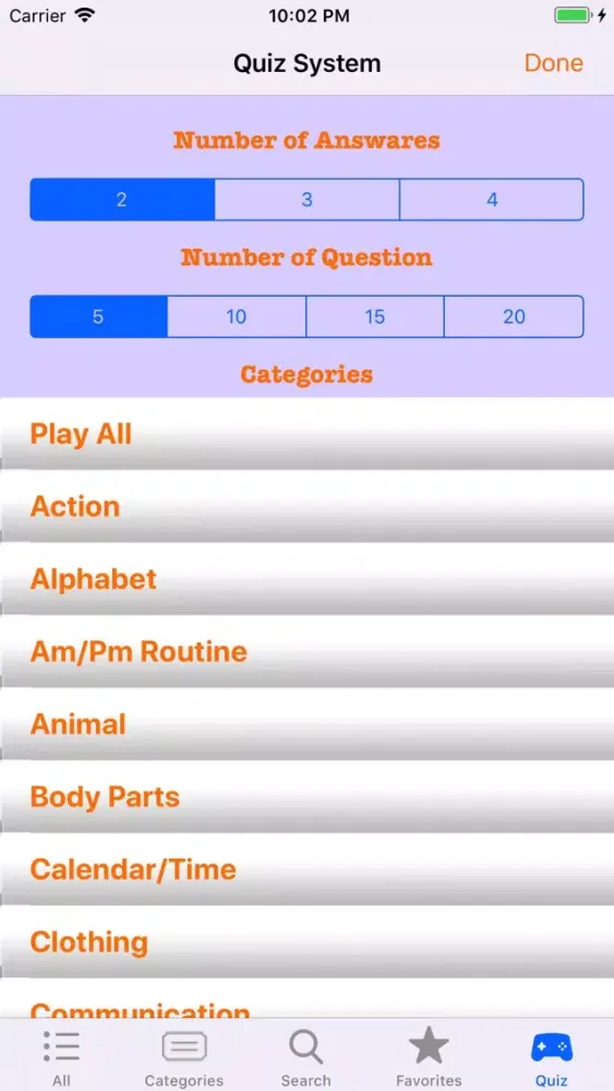 Screenshot di ASL Baby Signing Dictionary