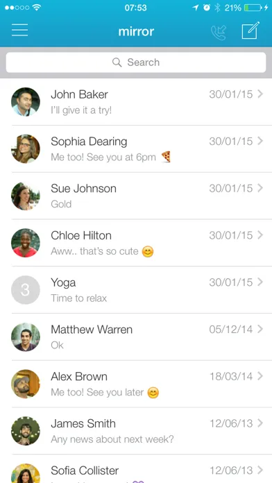 Forward SMS texting w/ 2phones Screenshots