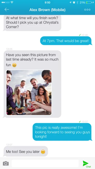 Forward SMS texting w/ 2phones Screenshots