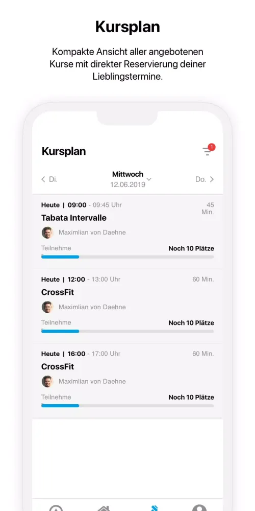 beneFit Fitness Screenshots