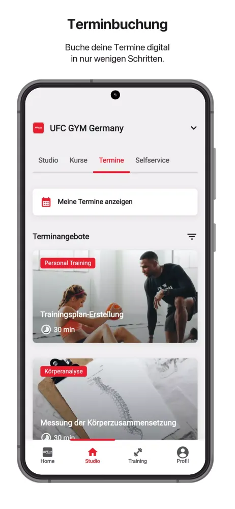 Capturas de pantalla de UFC GYM Germany