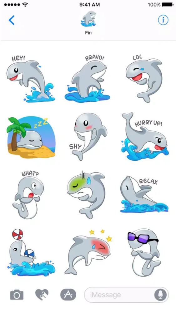 Capturas de pantalla de Dolphin - Sticker for iMessage