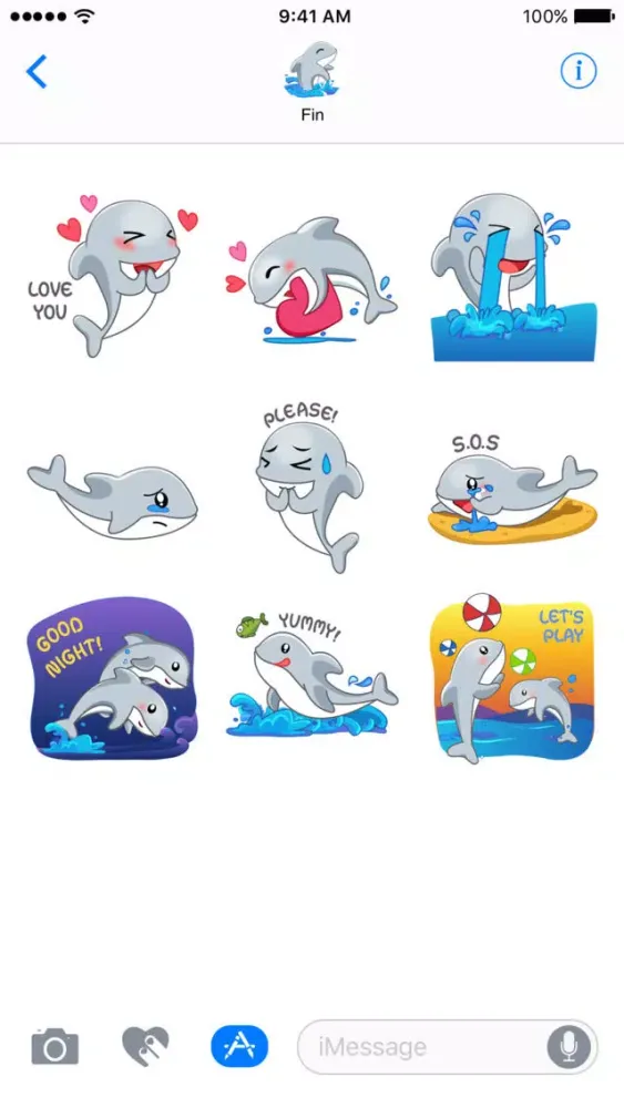 Capturas de pantalla de Dolphin - Sticker for iMessage