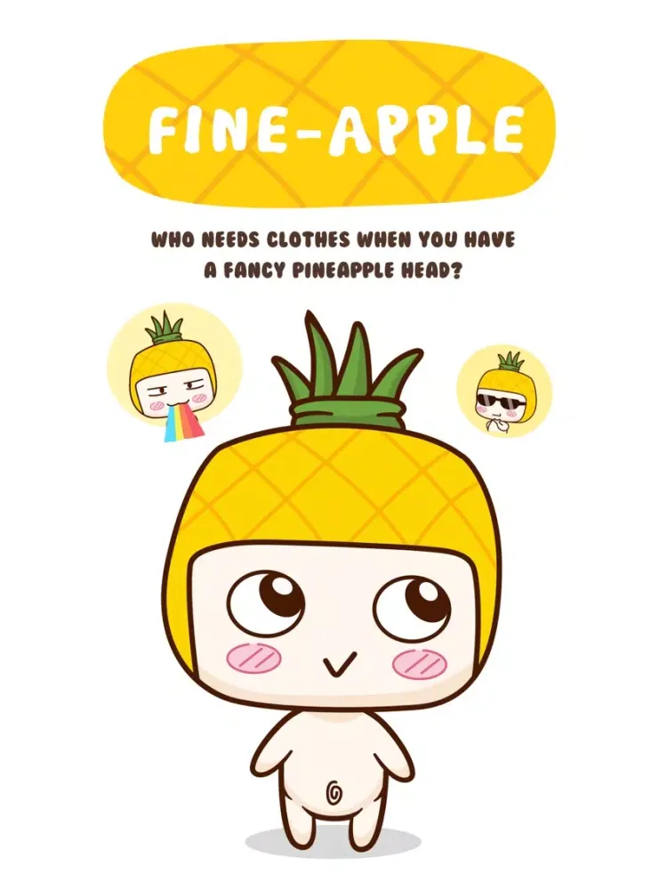 Fine-Apple Stickers iPad  Screenshots