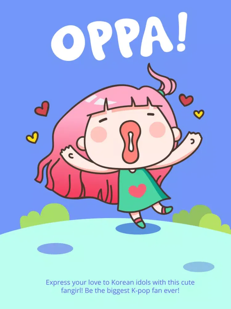 Oppa! - Stickers for iMessage iPad  Screenshots