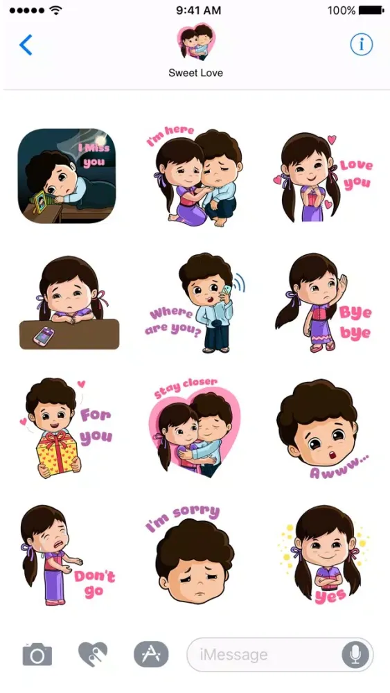 Capturas de pantalla de Sweet Love - Sticker