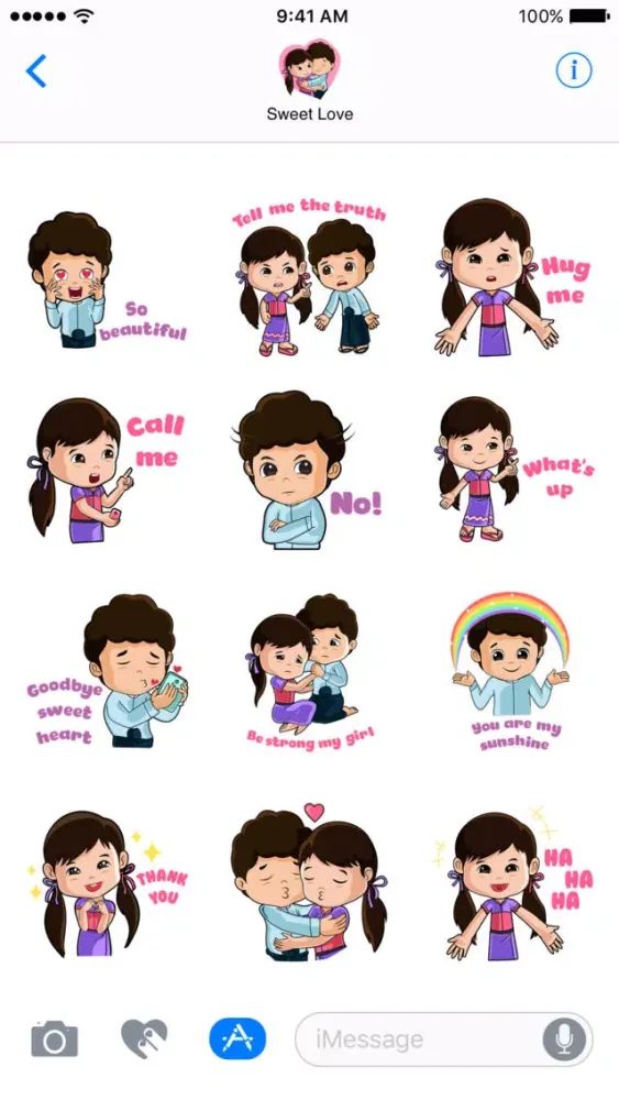 Capturas de pantalla de Sweet Love - Sticker