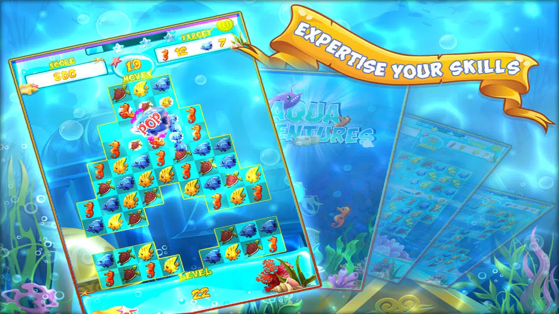 Zrzuty ekranu Aqua Adventures - Match Three Games