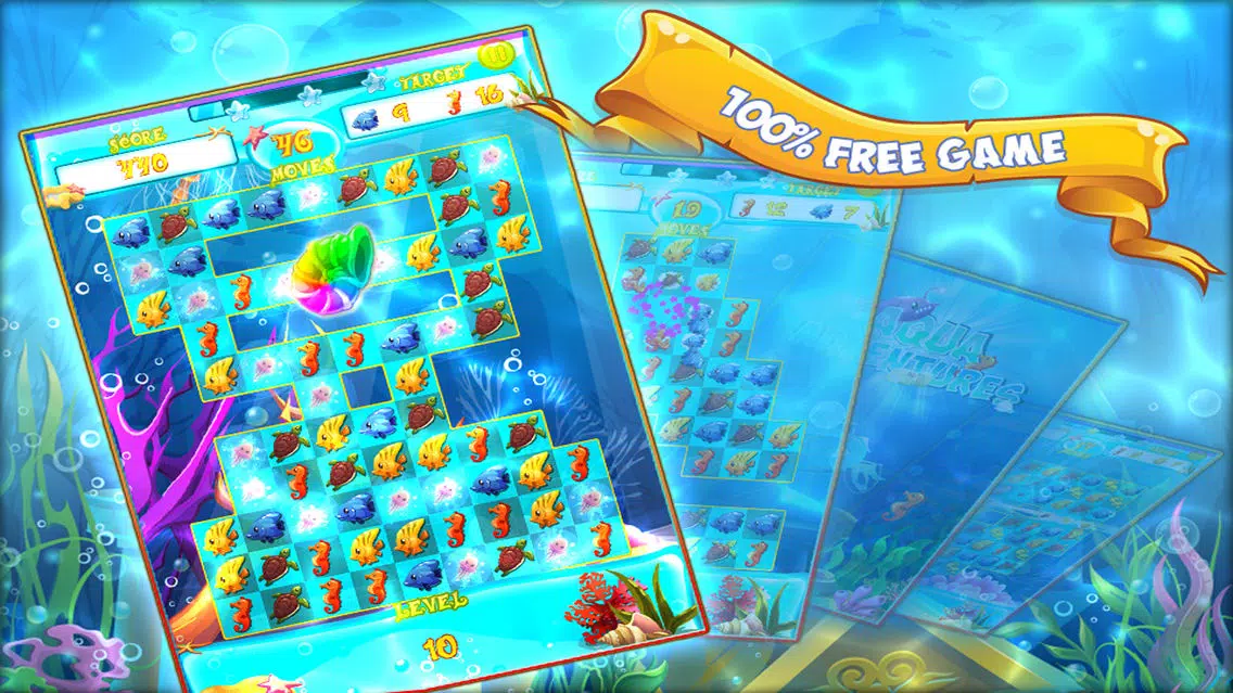 Zrzuty ekranu Aqua Adventures - Match Three Games