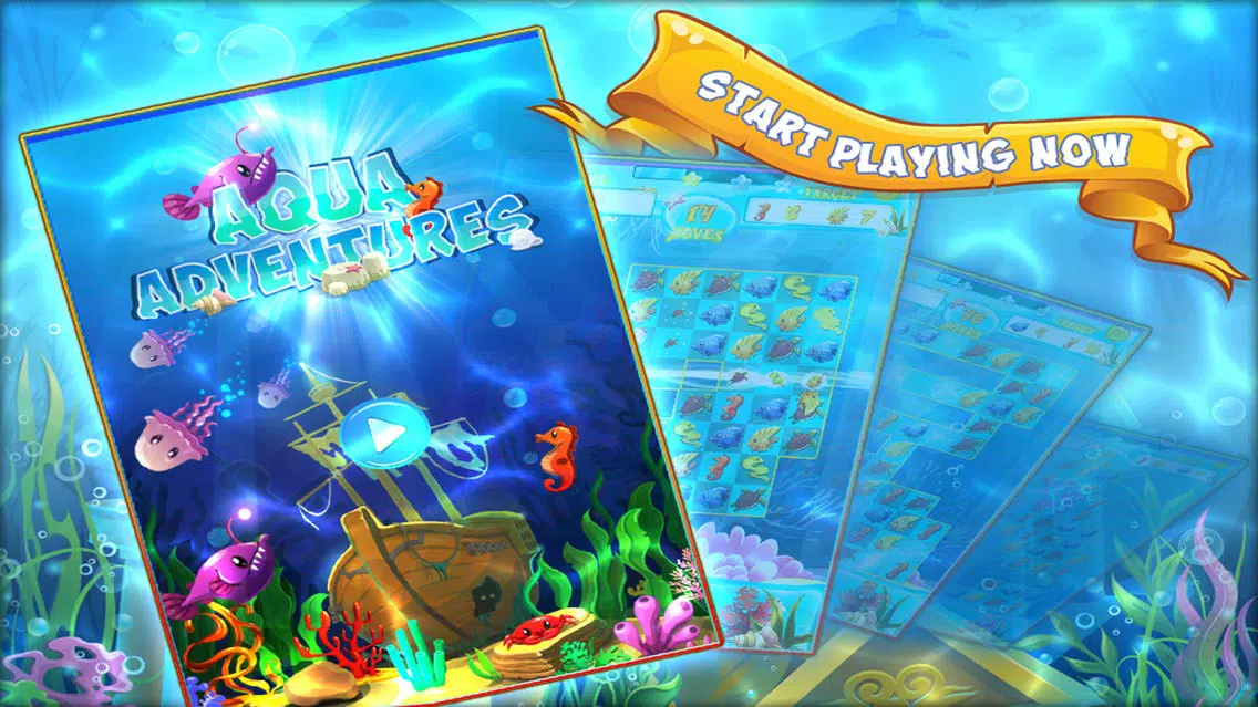 Zrzuty ekranu Aqua Adventures - Match Three Games