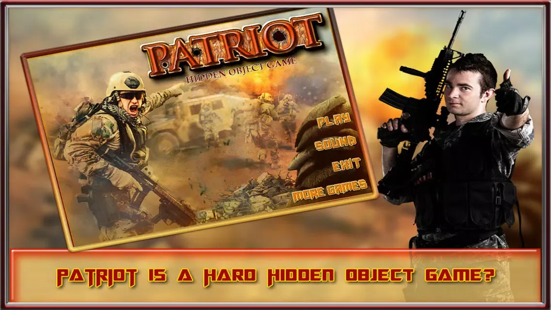 Hidden Objects Game Patriot 스크린샷