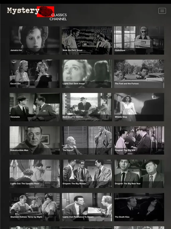 Capturas de pantalla de Mystery Movies Channel iPad 