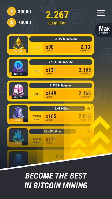 Ảnh chụp màn hình của Crypto Miner Tycoon