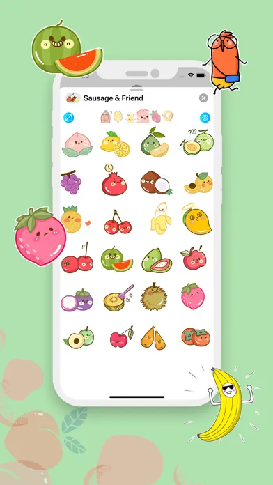 Sausage and Friend Stickers Screenshots